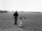 Andy with rotary microphone array for direction finding 
